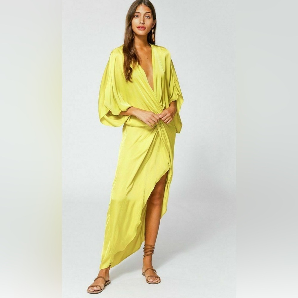 Young Fabulous &‎ Broke Siren Asymmetric Wrap Dress.